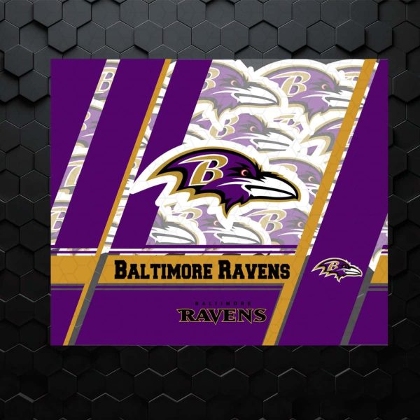 Baltimore Ravens Logo Collage SVG