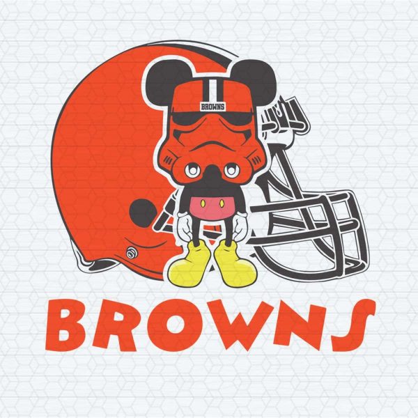 Mickey Mouse Stormtrooper Cleveland Browns SVG