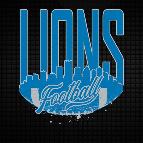 Lions Football Skyline NFL Super Bowl Team SVG